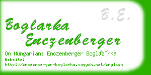 boglarka enczenberger business card